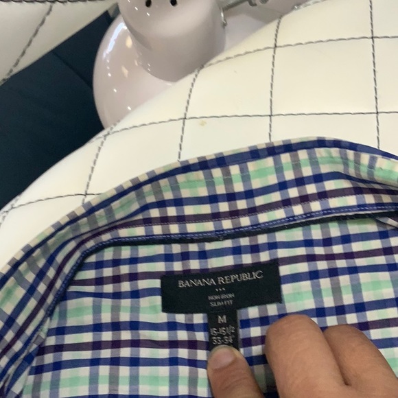 Banana Republic non iron SLIM FIT size M - Picture 3 of 4